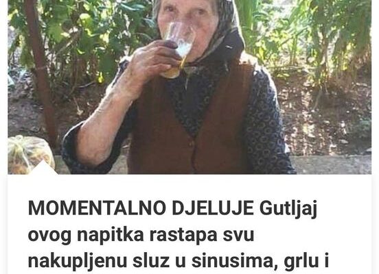 MOMENTALNO DJELUJE Gutljaj Ovog Napitka Rastapa Svu Nakupljenu Sluz U Sinusima, Grlu I Plućima