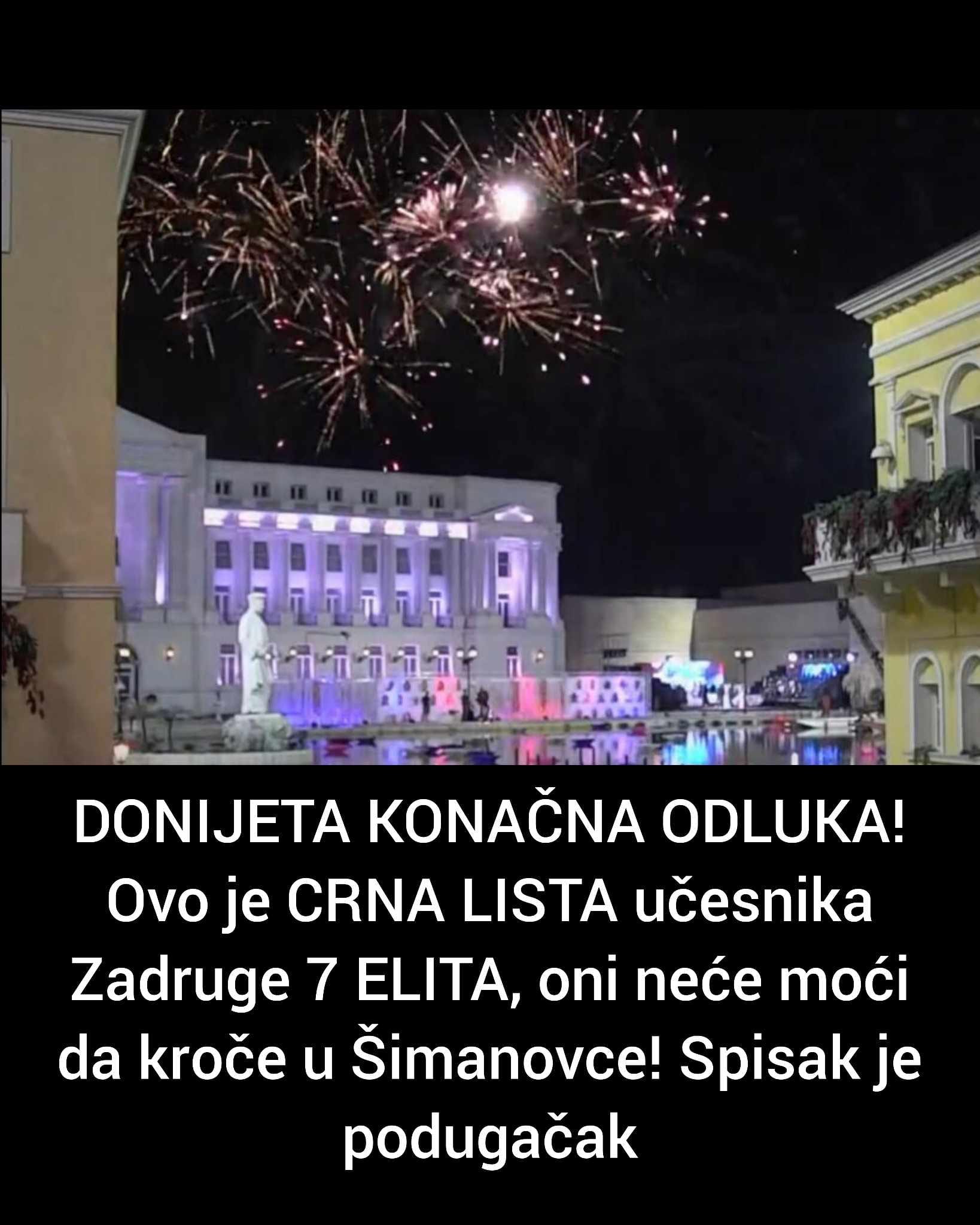 DONIJETA KONAČNA ODLUKA! Ovo je CRNA LISTA učesnika Zadruge 7 ELITA, oni neće moći da kroče u Šimanovce! Spisak je podugačak