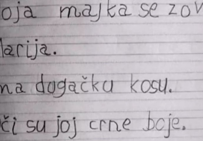 DIJETE U SASTAVU NA TEMU “MAJKA” OTKRILO MALO VIŠE NEGO JE TREBALO: Plakaćete od smijeha na ovaj domaći zadatak