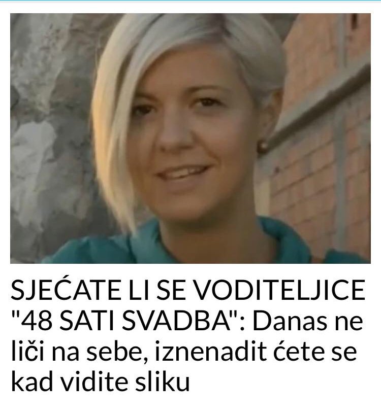 SJEĆATE LI SE VODITELJICE “48 SATI SVADBA”: Danas ne liči na sebe, iznenadit ćete se kad vidite sliku