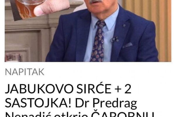 JABUKOVO SIRĆE + 2 SASTOJKA! Dr Predrag Nenadić otkrio ČAROBNU FORMULU ZA MRŠAVLJENJE: Pijte svako jutro na prazan želudac