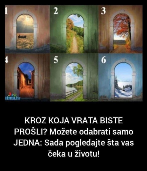 KROZ KOJA VRATA BISTE PROŠLI? Možete odabrati samo JEDNA: Evo šta vas čeka u životu!