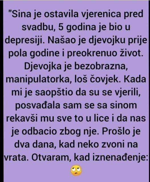 “Sina je ostavila vjerenica pred svadbu”