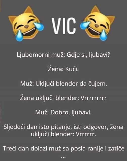 VIC: Ljubomorni muž i blender