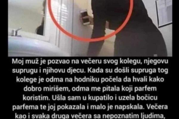 “Moj muž je pozvao na večeru svog kolegu, njegovu suprugu i njihovu djecu.