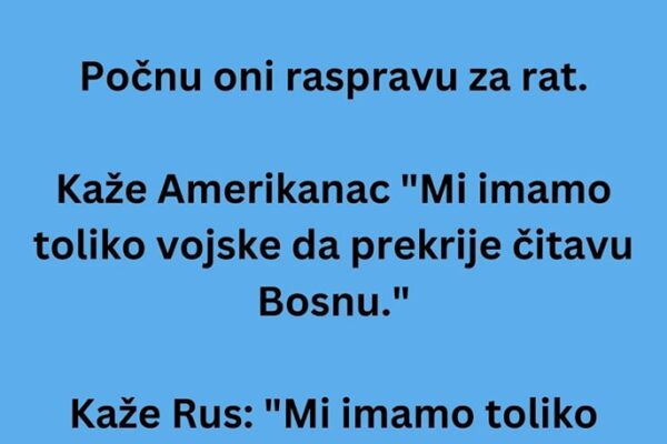 VIC DANA: Svađaju Se Amerikanac, Rus I Bosanac.