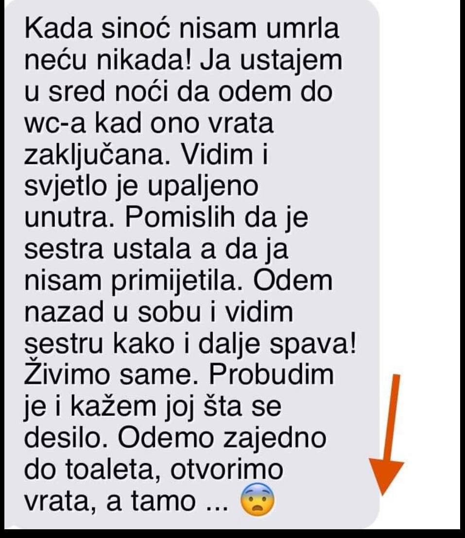 “Usred noći sam ustala do toaleta, a tamo doživjela šok”