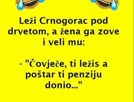 VIC DANA: Crnogorac i penzija