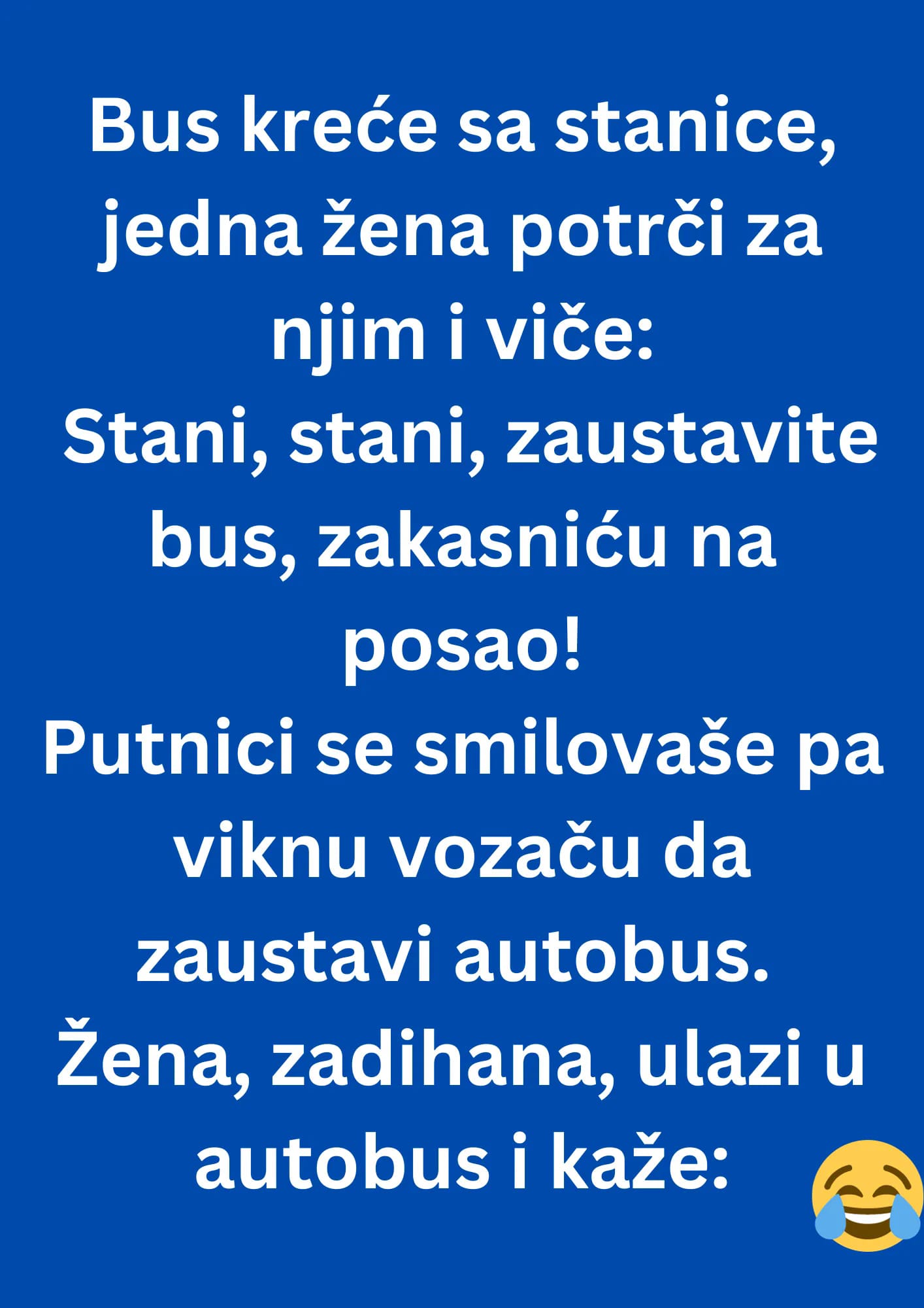 VIC DANA: Bus kreće sa stanice