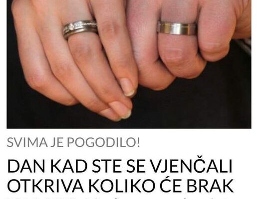 DAN KAD STE SE VJENČALI OTKRIVA KOLIKO ĆE BRAK TRAJATI: Nadamo se da niste izabrali BAŠ OVAJ BROJ