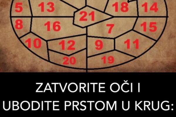 ZATVORITE OČI I UBODITE PRSTOM U KRUG: Broj koji ste pritisnuli otkriva budućnost! PROVJERITE