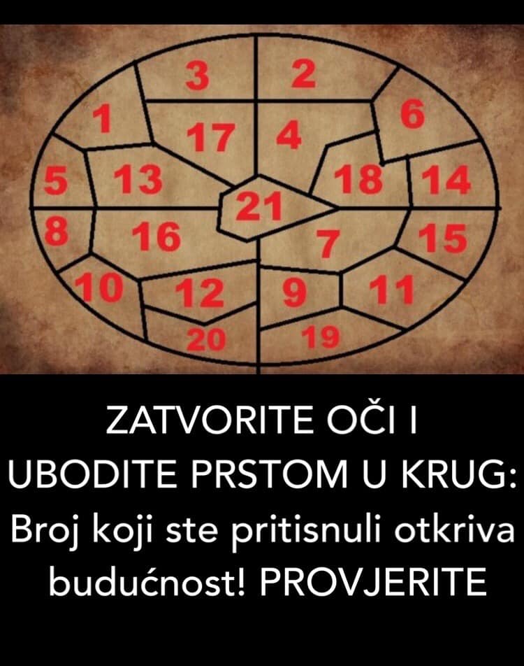 ZATVORITE OČI I UBODITE PRSTOM U KRUG: Broj koji ste pritisnuli otkriva budućnost! PROVJERITE