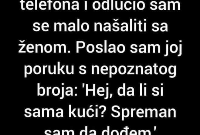 “Dobio sam novi broj telefona”