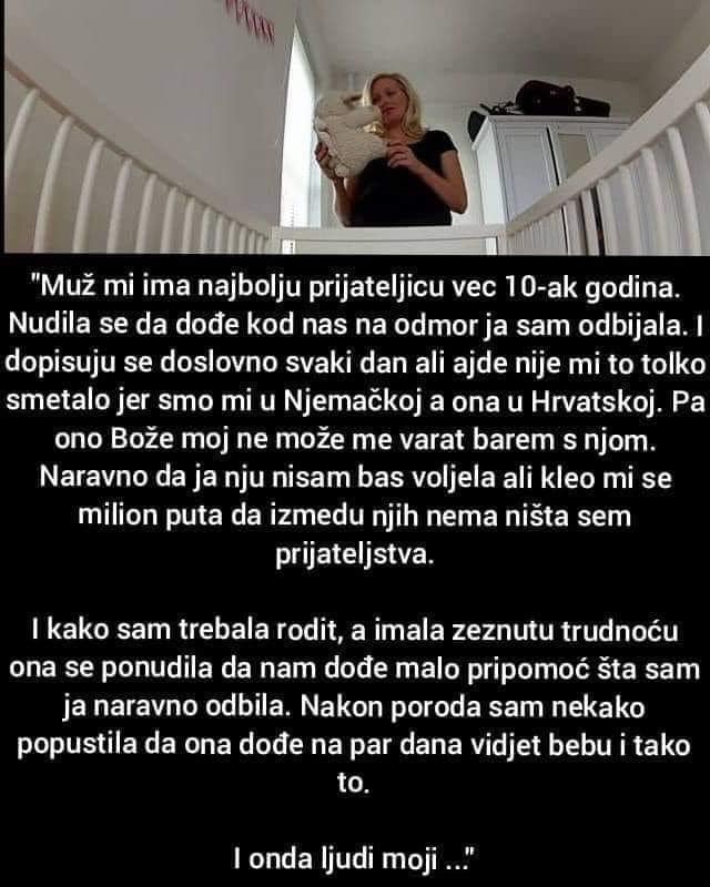 “Muž mi ima najbolju prijateljicu”