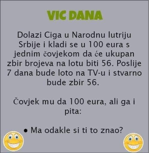 VIC: Dolazi Ciga u Narodnu lutriju Srbije