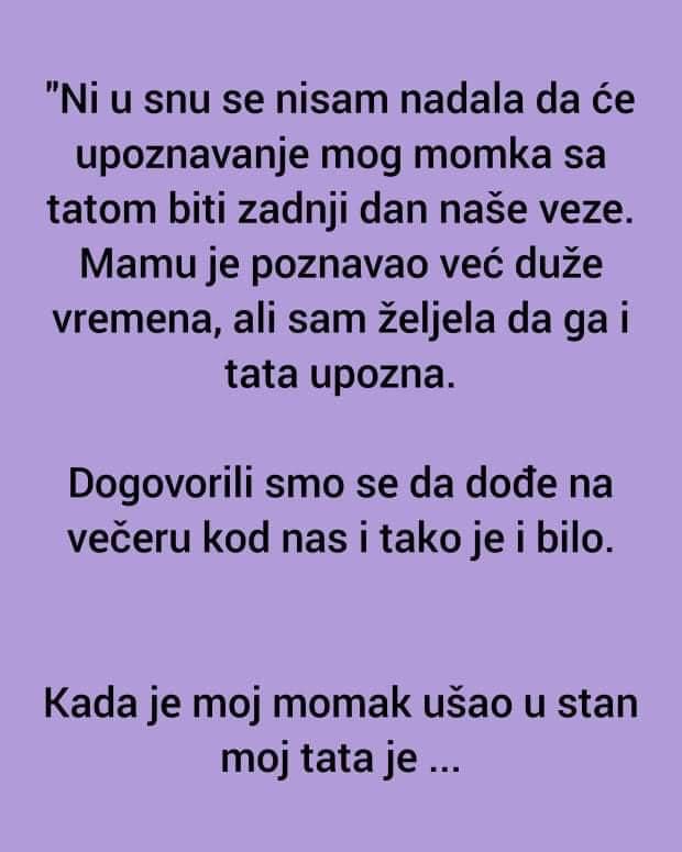 “Ni u snu se nisam nadala da će upoznavanje mog momka”