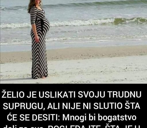 ŽELIO JE USLIKATI SVOJU TRUDNU SUPRUGU, ALI NIJE NI SLUTIO ŠTA ĆE SE DESITI: Mnogi bi bogatstvo dali za ovo, VIDITE LI ŠTA JE U POZADINI? (FOTO)