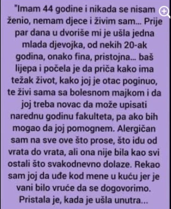 Imam 44 godine i nikada se nisam ženio, nemam djece i živim sam