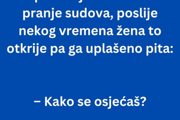 VIC: Popio čovjek tabletu za pranje sudova…