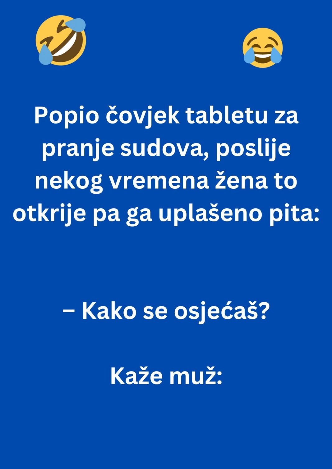 VIC: Popio čovjek tabletu za pranje sudova…