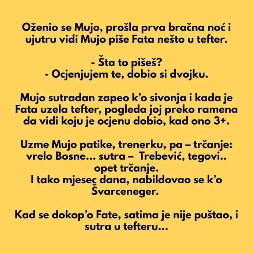 VIC: Fata ocjenjuje Muju