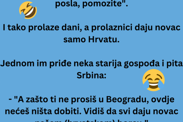 VIC DANA: Na Trgu bana Jelačića u Zagrebu prose dva čovjeka