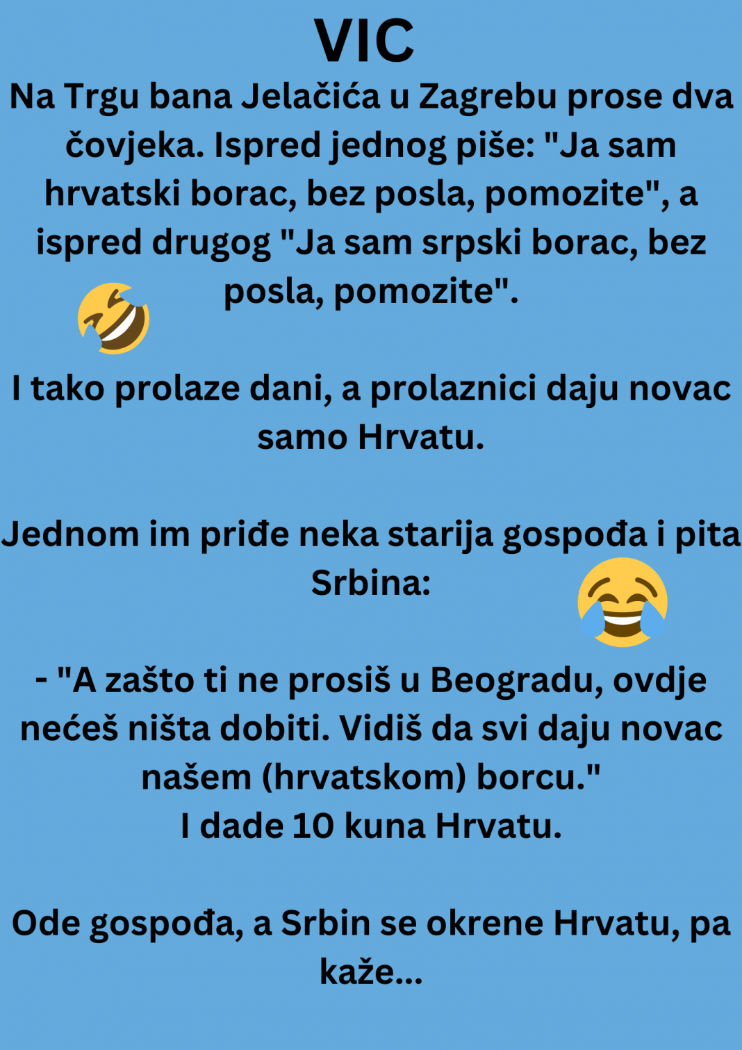 VIC DANA: Na Trgu bana Jelačića u Zagrebu prose dva čovjeka