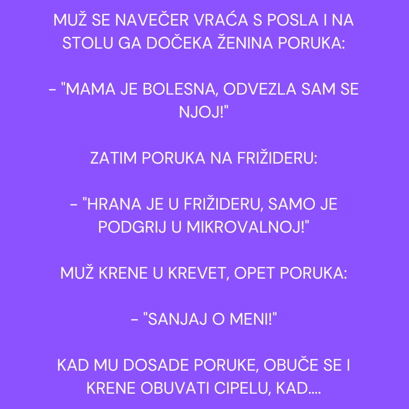 VIC: Mujo se vraća s posla