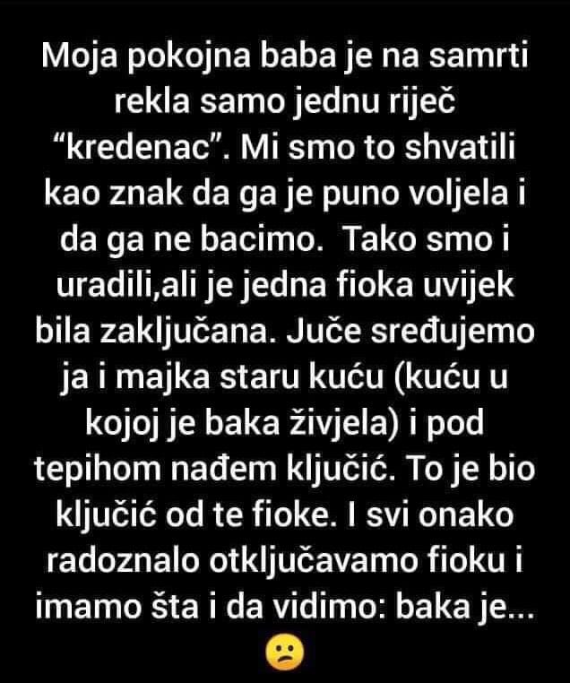 “moja Pokojna Baba Je Na Samrti Rekla Samo Jednu Riječ …” Avionom