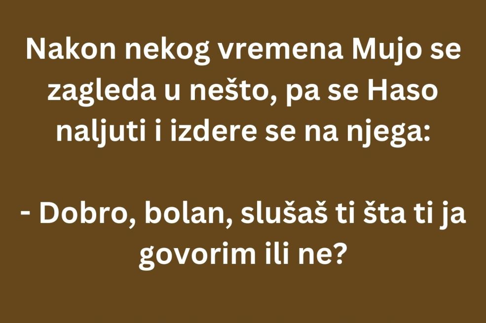 VIC: Mujini problemi u kafani