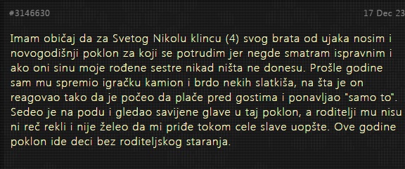 “Imam običaj da za Svetog Nikolu…”