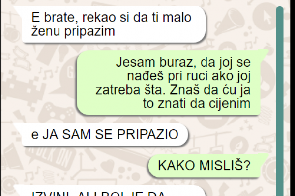 ZAMOLIO SAM DRUGA DA MI MALO PRIPAZI ŽENU DOK SAM JA U NJEMAČKOJ: Danas mi stiže ova slika, SRCE MI JE SKORO STALO