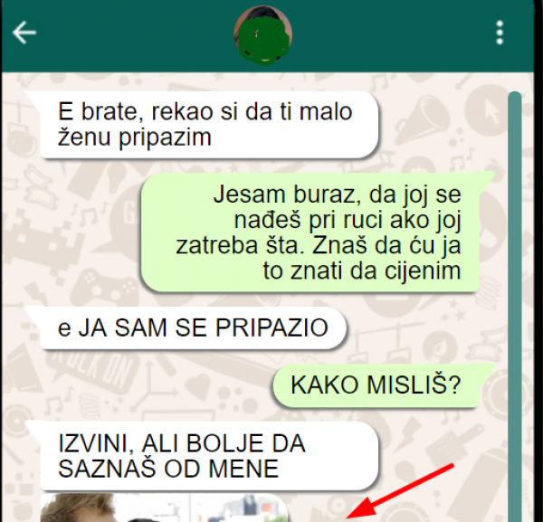 ZAMOLIO SAM DRUGA DA MI MALO PRIPAZI ŽENU DOK SAM JA U NJEMAČKOJ: Danas mi stiže ova slika, SRCE MI JE SKORO STALO