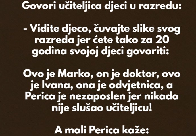 VIC DANA: UČITELJICA I PERICA