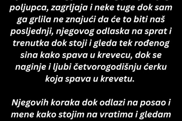 “Izgubila sam muža prije 13 godina. Tada sam imala 28…”