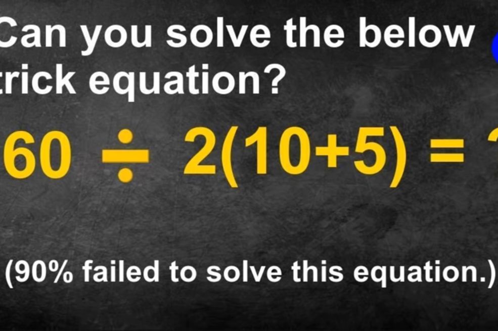 90 POSTO LJUDI NE MOŽE DA RIJEŠI OVAJ MATEMATIČKI ZADATAK: Ako uspijete, nalazite se među RIJETKIMA