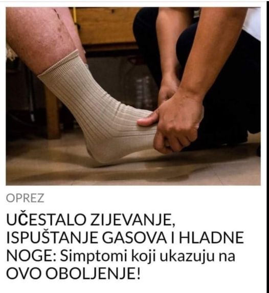 UČESTALO ZIJEVANJE, ISPUŠTANJE GASOVA I HLADNE NOGE: Simptomi koji ukazuju na OVO OBOLJENJE!