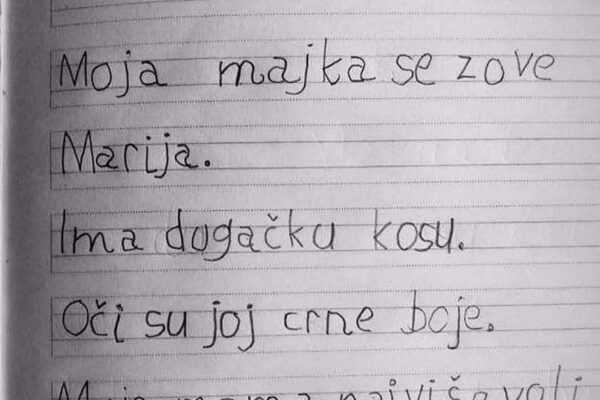 DIJETE U SASTAVU OTKRILO PREVIŠE O MAMI: Plakaćete od smijeha zbog ovog domaćeg zadatka (FOTO)