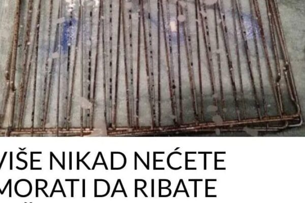 VIŠE NIKAD NEĆETE MORATI DA RIBATE REŠETKE IZ RERNE: Uradite ovo i gledajte kako prljavština sama spada! (FOTO)