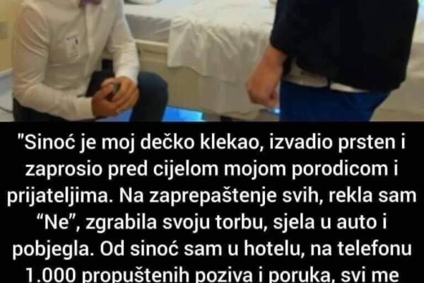 Od sinoć sam u hotelu, na telefonu