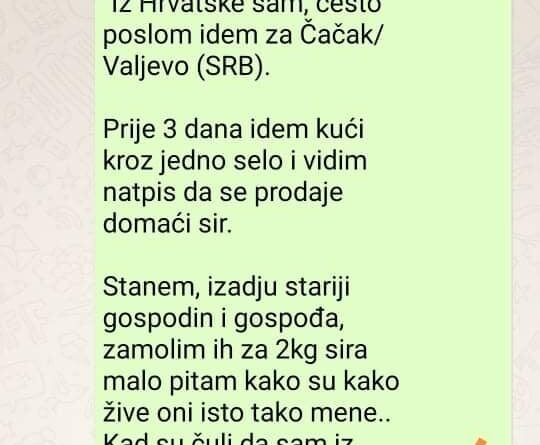 “Iz Hrvatske Sam, Često Poslom Idem Za Čačak/Valjevo”