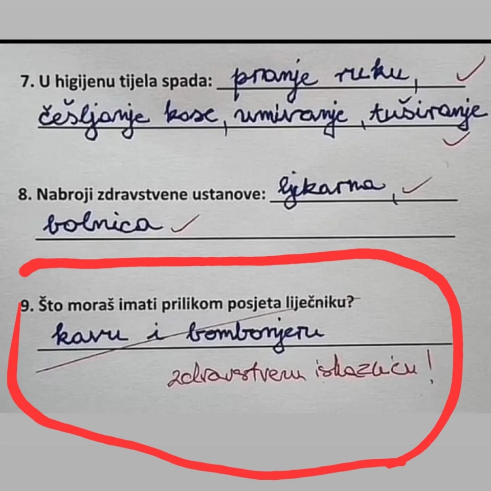 ODGOVOR DJEČAKA NA PITANJE “ŠTA MORAŠ IMATI PRILIKOM POSJETE LJEKARU?” NASMIJAO BALKAN: Dokaz da su djeca najiskrenija