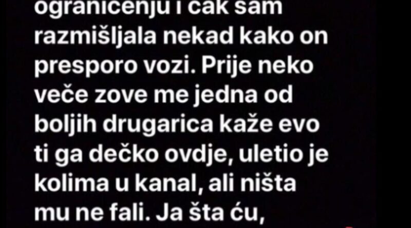 “Moj dečko ima prosječan auto”