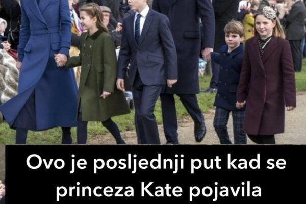 Ovo je posljednji put kad se princeza Kate pojavila u javnosti prije dijagnoze raka