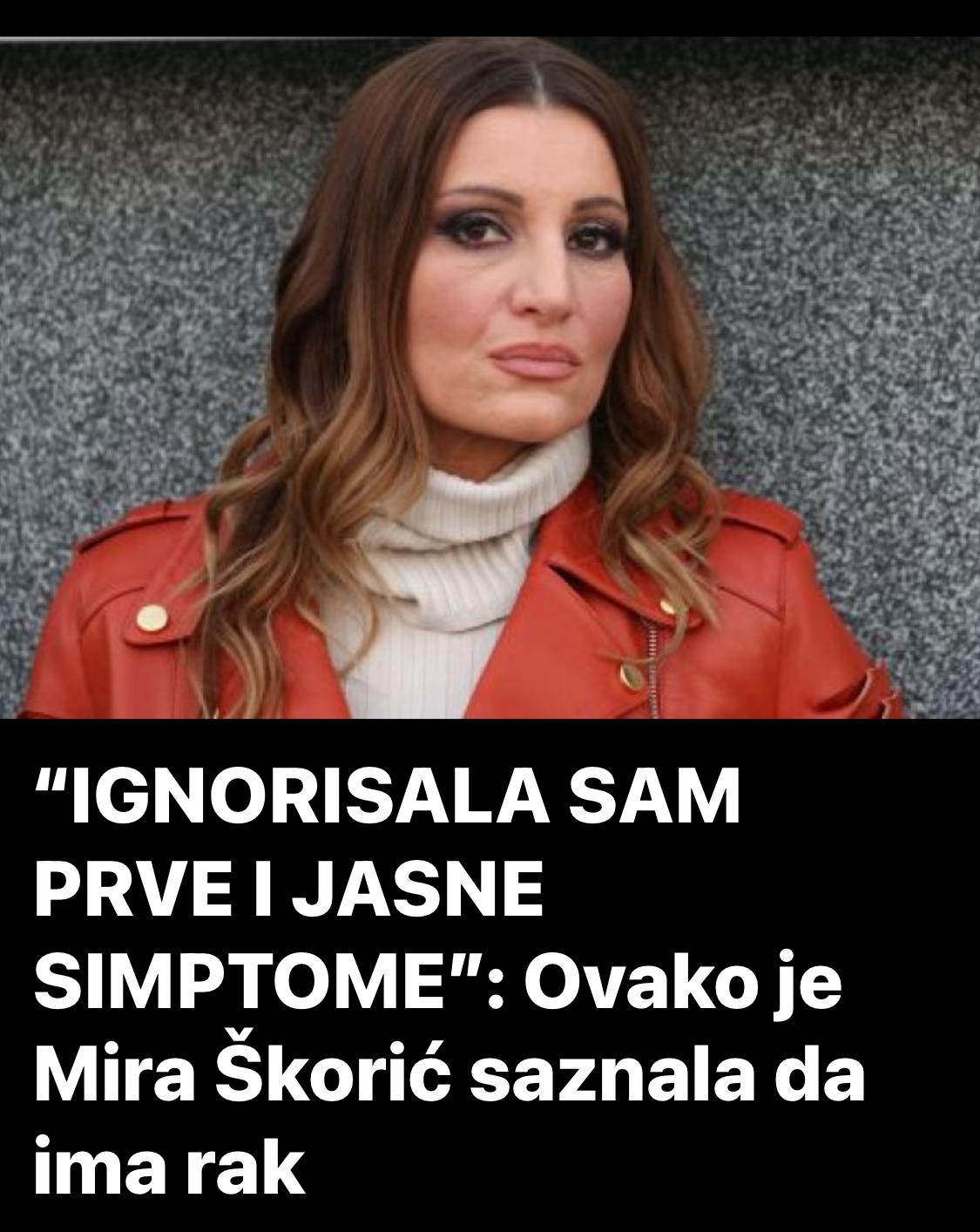 “IGNORISALA SAM PRVE I JASNE SIMPTOME”: Ovako je Mira Škorić saznala da ima rak