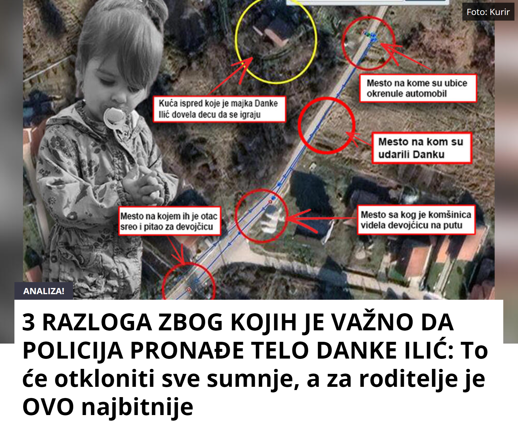 3 RAZLOGA ZBOG KOJIH JE VAŽNO DA POLICIJA PRONAĐE TELO DANKE ILIĆ: To će otkloniti sve sumnje, a za roditelje je OVO najbitnije